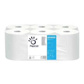 Papierhandtücher Rollenhandtücher Außenabrollung 2-lagig, Zellstoff weiß, 140 m | 6 Rollen passend für Spender: 70220 | 70240 | 70251 | 70909 (mit Adapter 99680 auch für 70229 | 70230 | 70231)